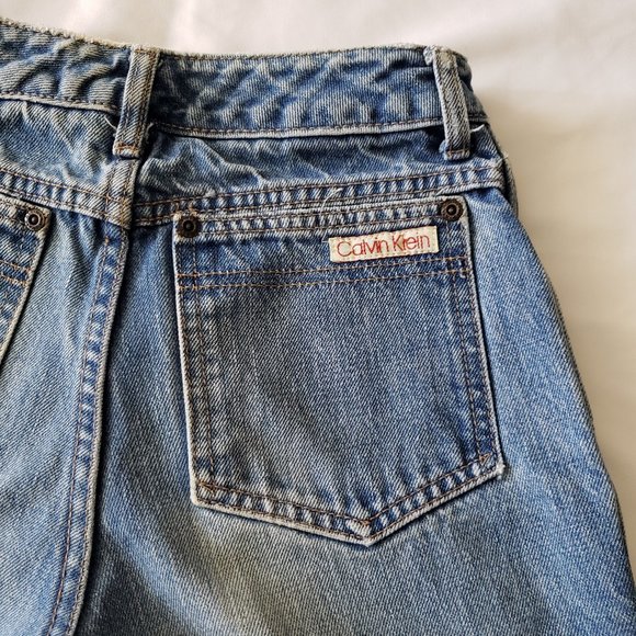 **SOLD**Vintage 1970s Calvin Klein USA Made High-Rise Jeans 24 X 33 Juniors - Picture 2 of 11